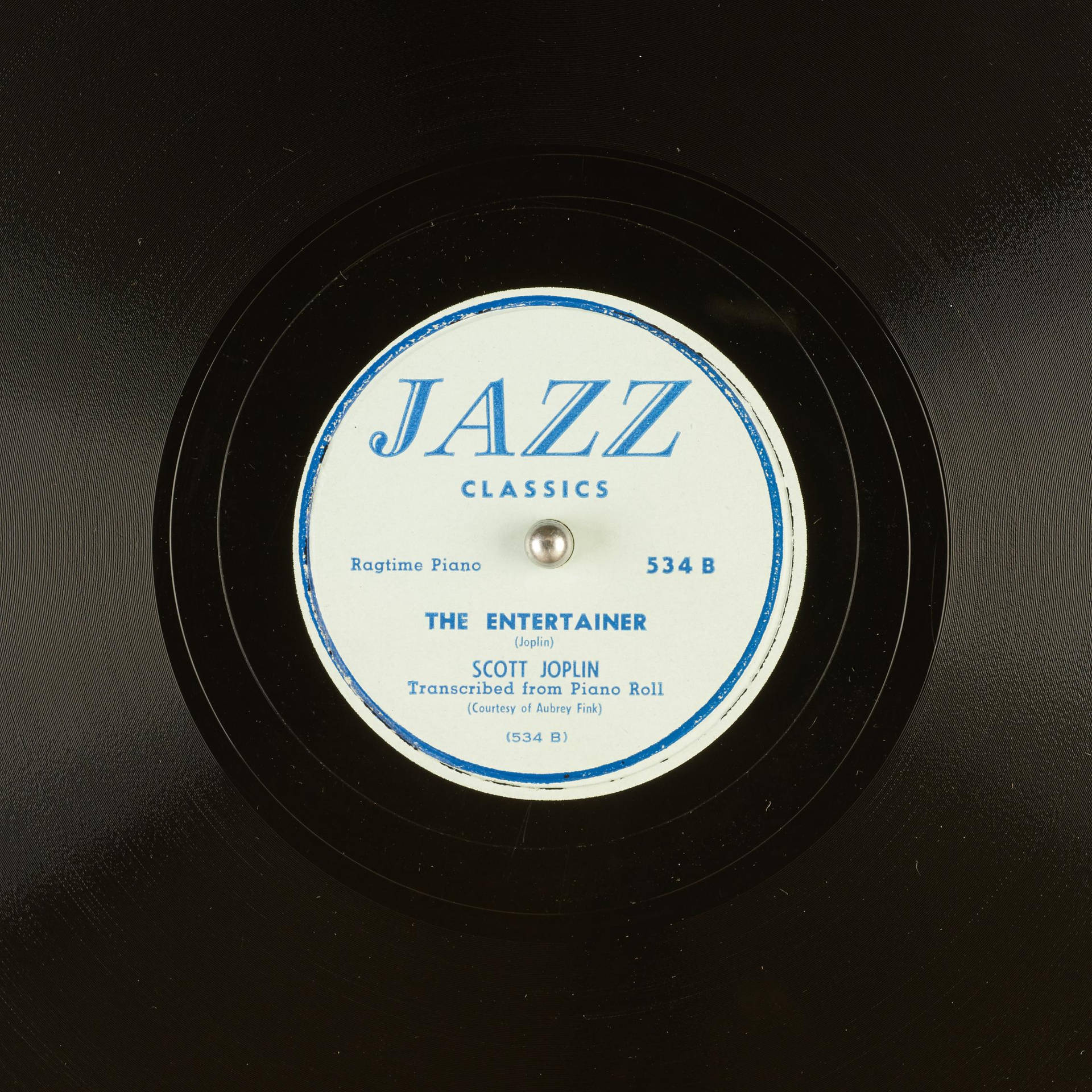 Scott Joplin S The Entertainer Vinyl Record Wallpaper