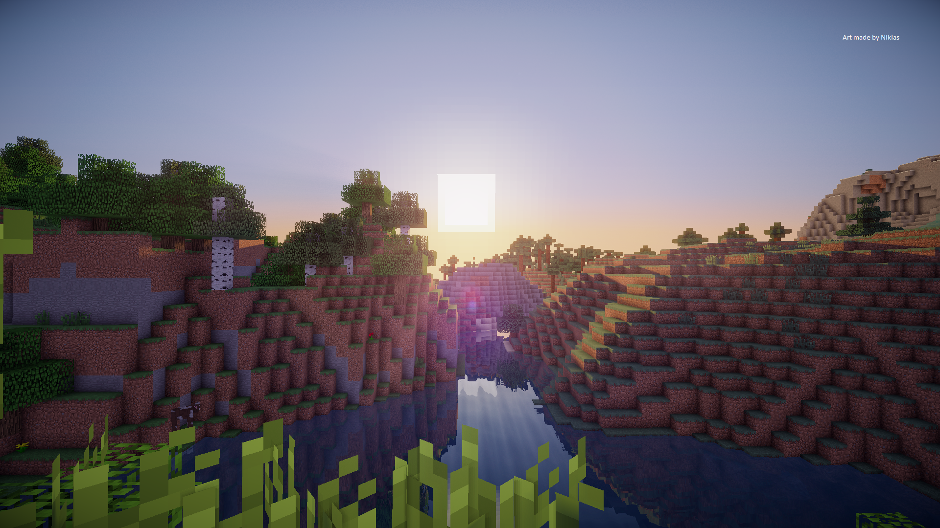 HD Minecraft Background By Bam