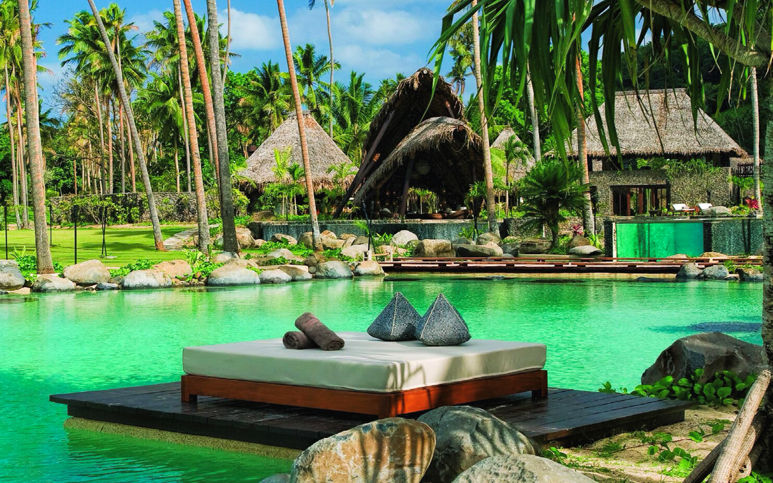 Vacation Resort In Fiji Widescreen Wallpaper Wide