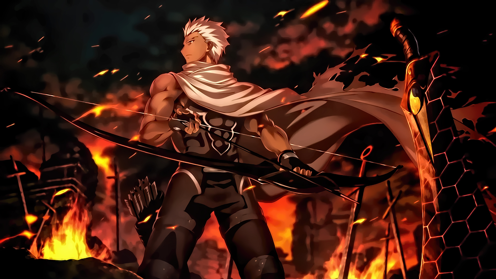 Archer Fate Stay Night Unlimited Blade Works by sanoboss on