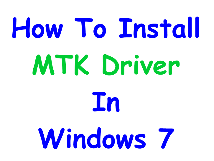 Pdf Instructions How To Install Mtk Driver In Windows
