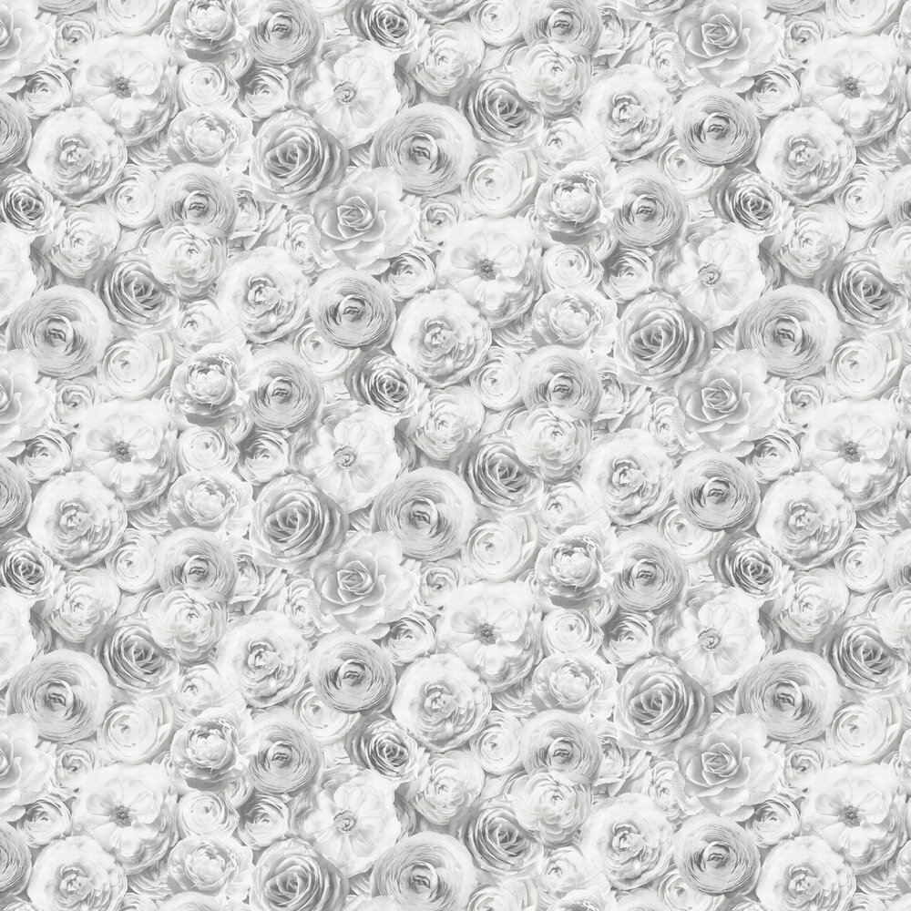 Wild Rose by Arthouse   Silver   Wallpaper Wallpaper Direct