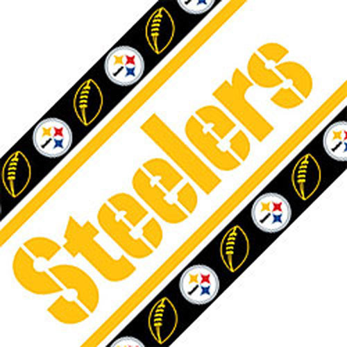 Nfl Pittsburgh Steelers Football Peel Stick Wall Border Roll