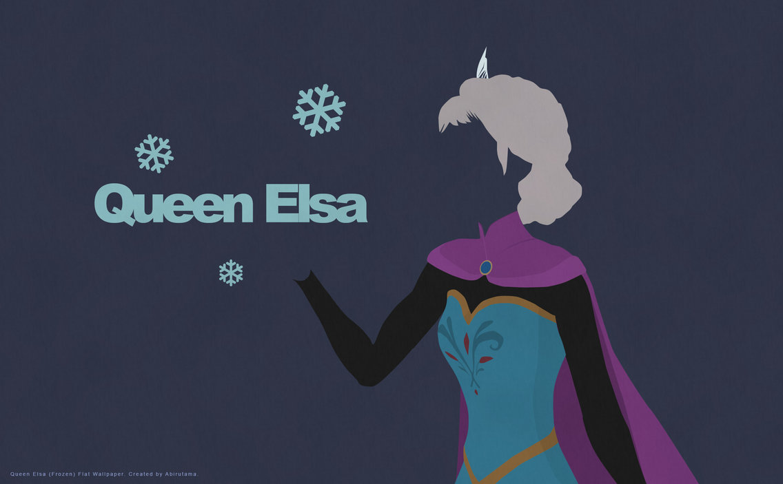 Queen Elsa Frozen Flat Wallpaper by abirutama on