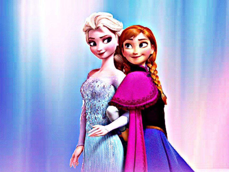 Elsa and Anna wallpaper by courtneyfanTD