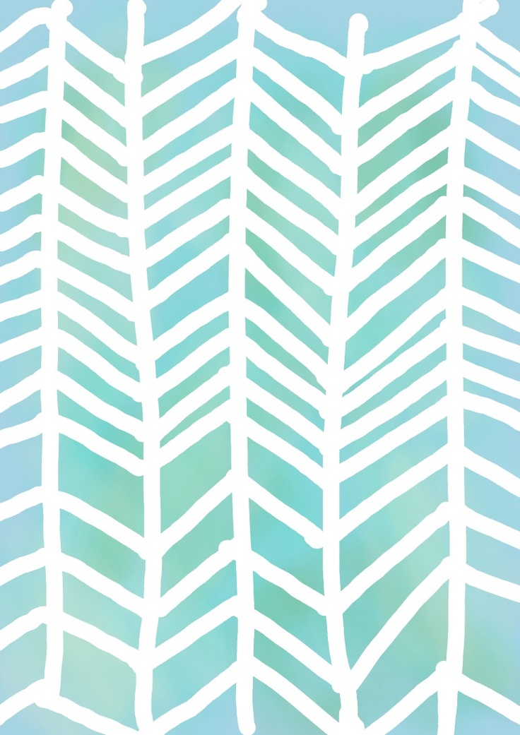 Blue And Green With White Chevron Phone Wallpaper I Made