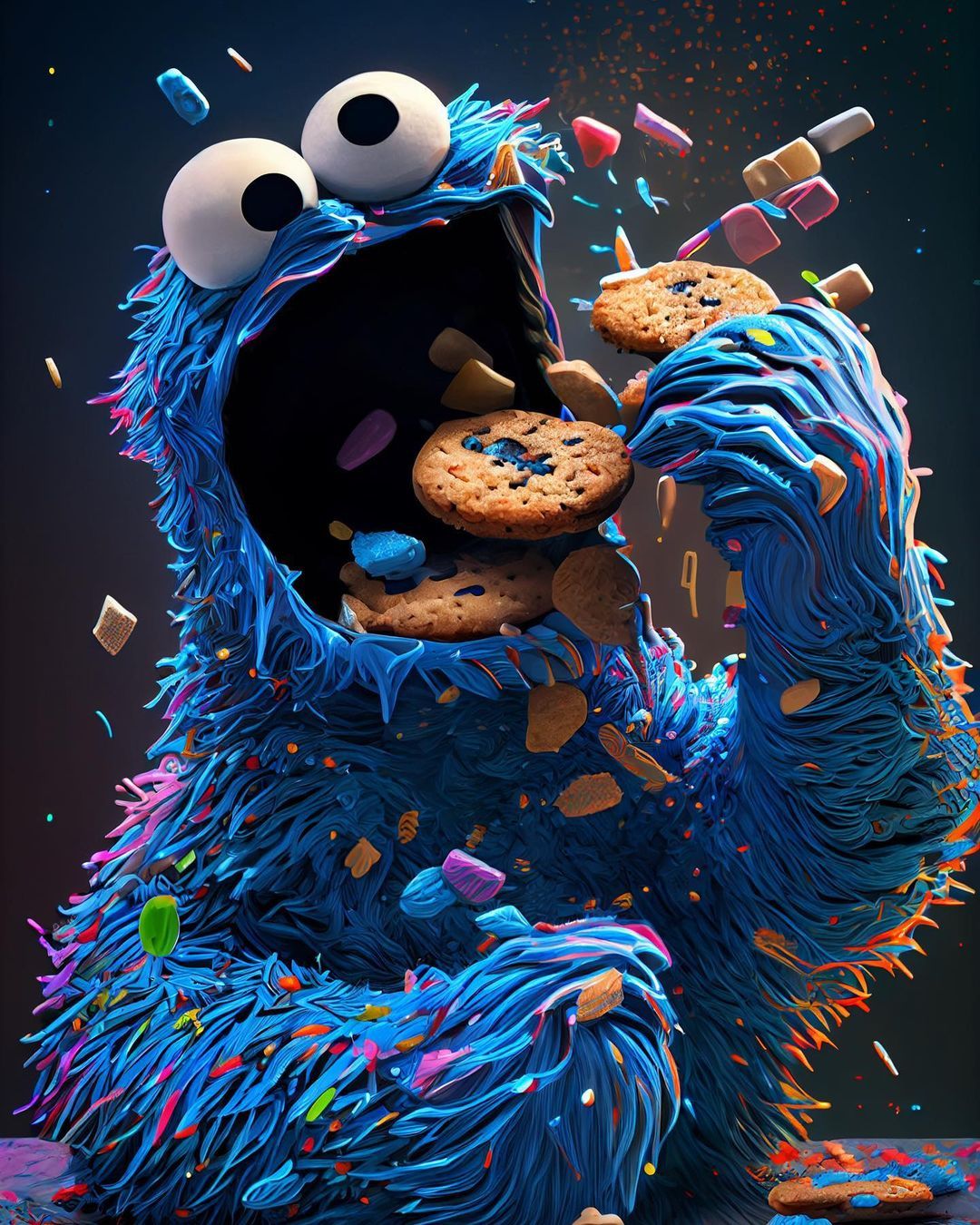 Pin En Cookie Monster Wallpaper