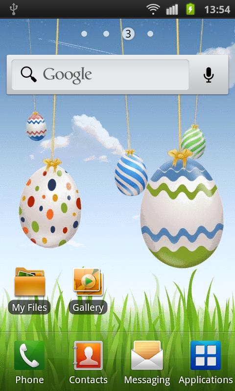 Easter Coloured Eggs Active Live Wallpaper With Painted Moving