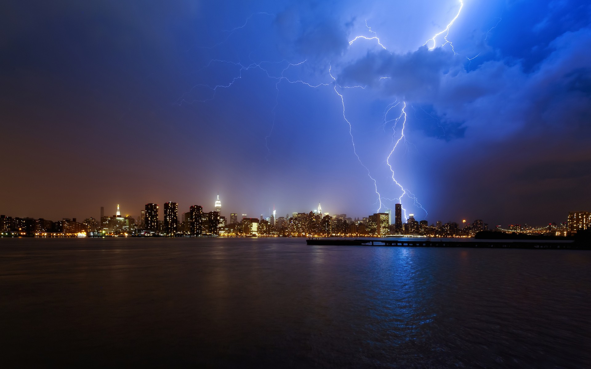 Photograqphy Nature Cityscapes Cities Night Lights HDr Wallpaper