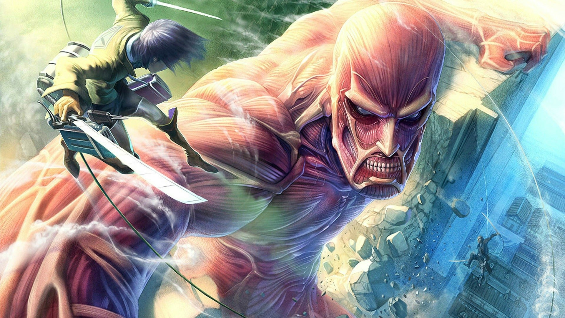 Eren Yeager In Action Wallpaper