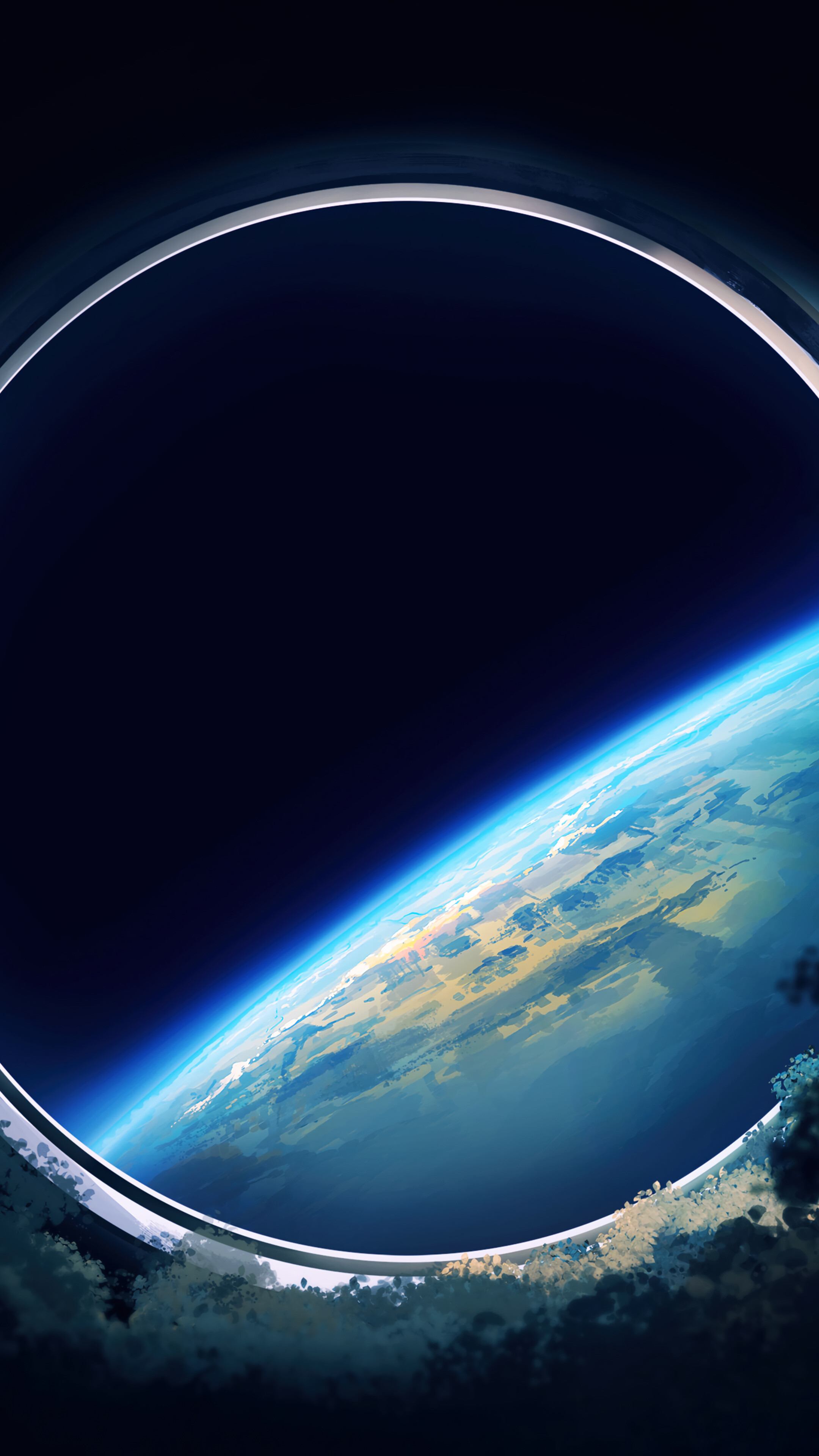 Space Planet Art H Phone 4k Wallpaper