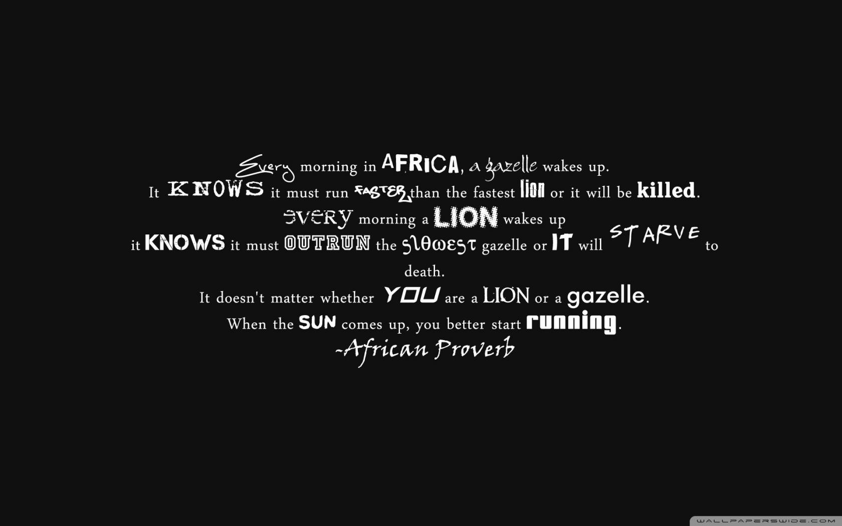 African Proverb 4k HD Desktop Wallpaper For Ultra Tv