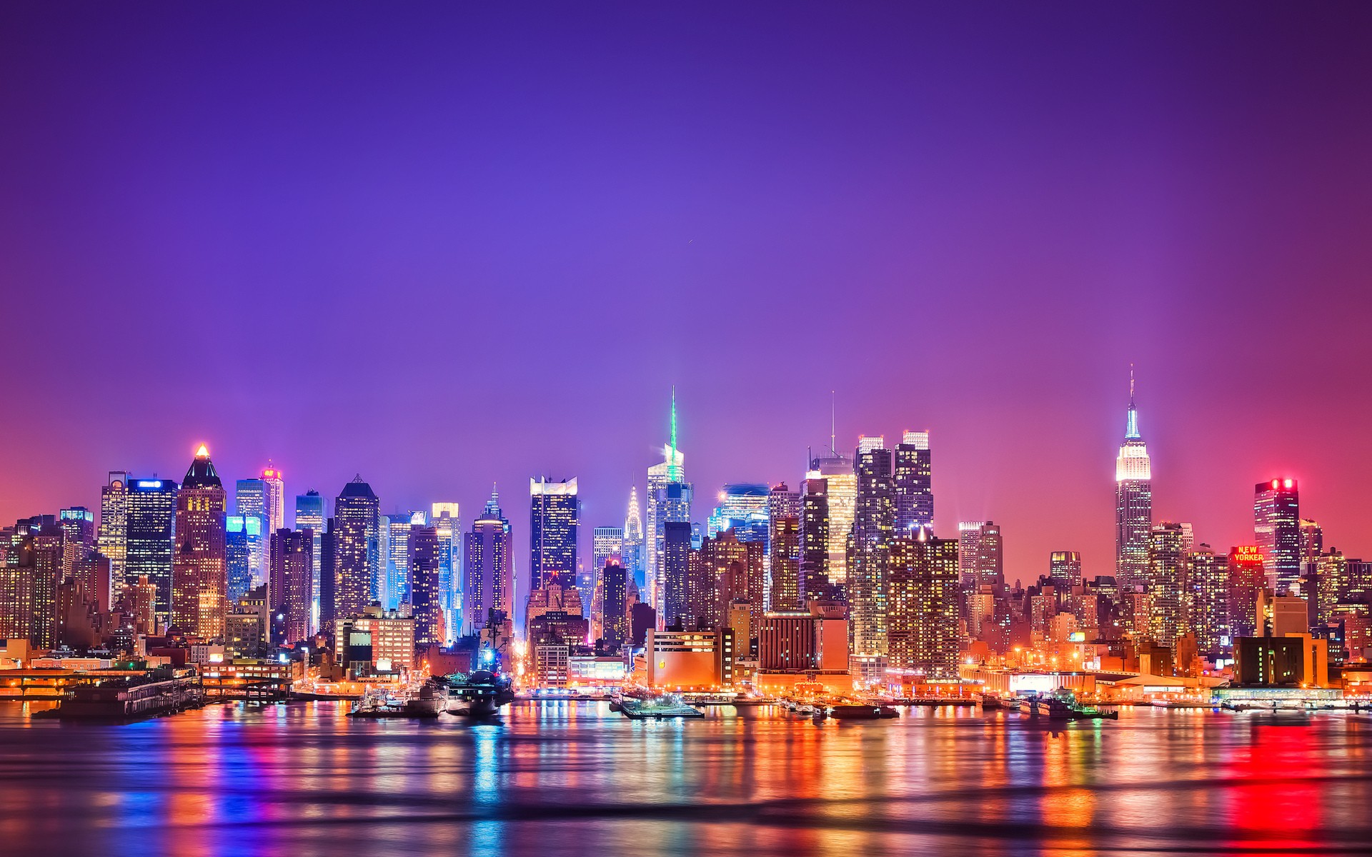 Daily Wallpaper New York Skyline at Night I Like To Waste My Time 1920x1200