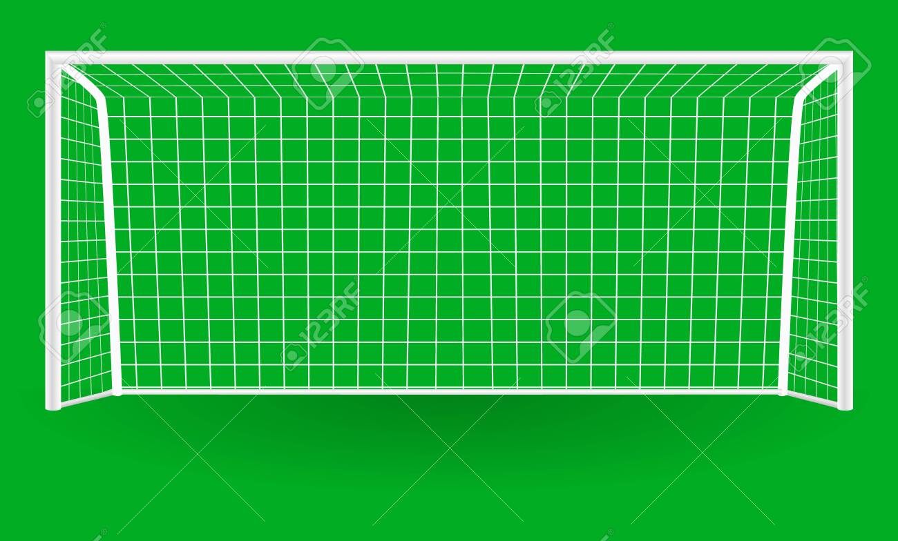 Football Goal With Shadow Isolated On A Transparent Background