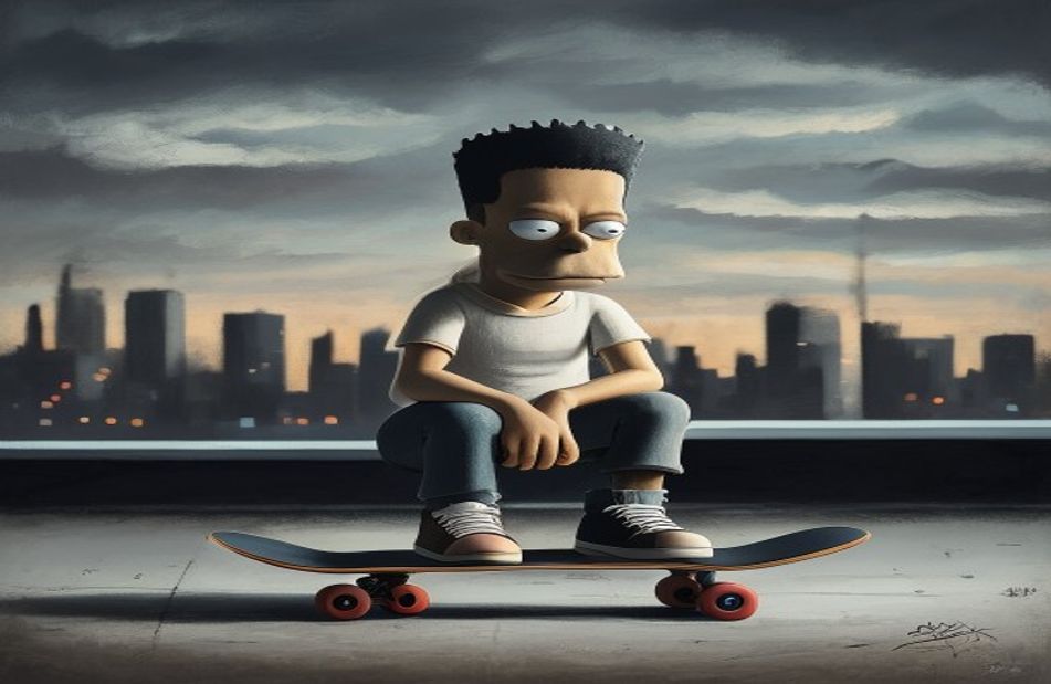 Depressed Bart Simpson Wallpaper
