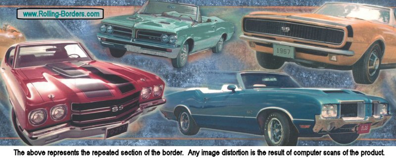 Pictured Isthe Gm Muscle Car Wallpaper Border Design That Features