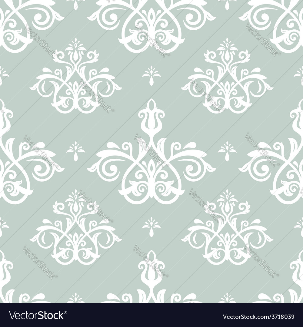 Damask Seamless Pattern Orient Background Vector Image