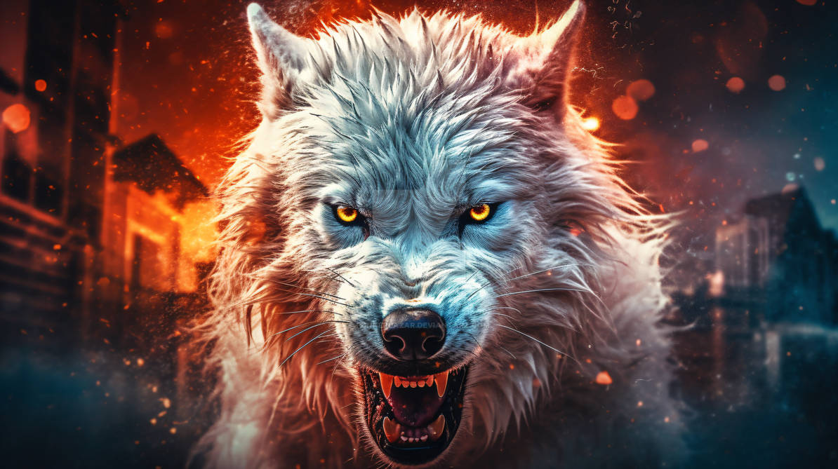 White Wolf Hd Wallpaper By Punkerlazar