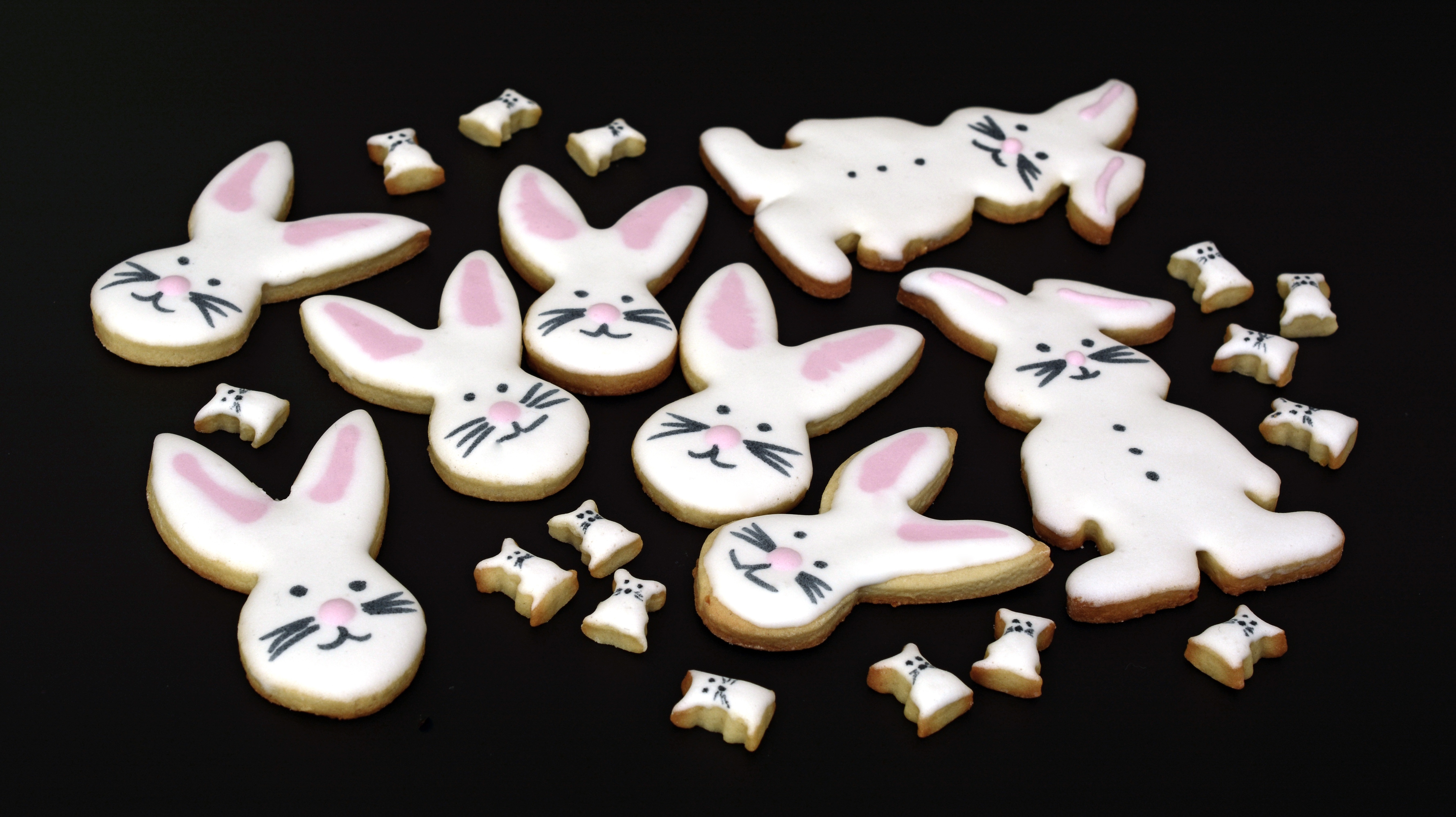 Wallpaper Biscuits Rabbits Glaze Sweet HD