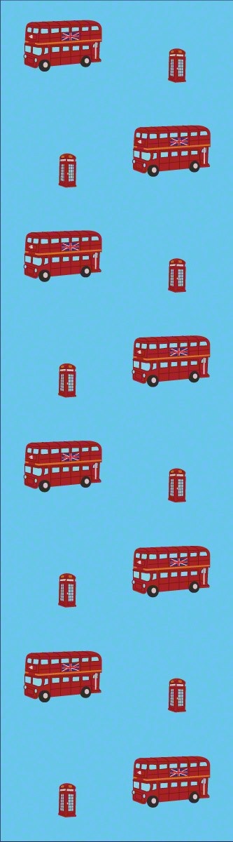 London Bus Temporary Wallpaper Red And Blue Wallcandy
