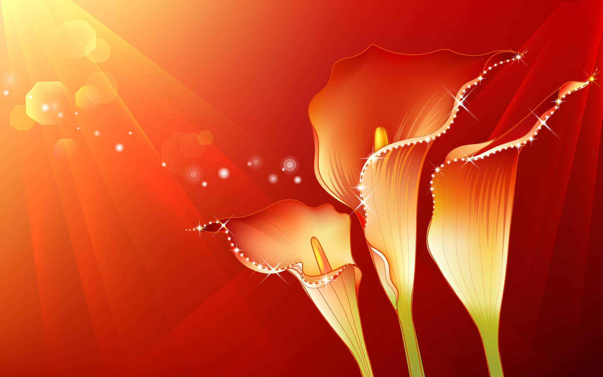 Abstract Flowers Design Wallpaper X Photo Of