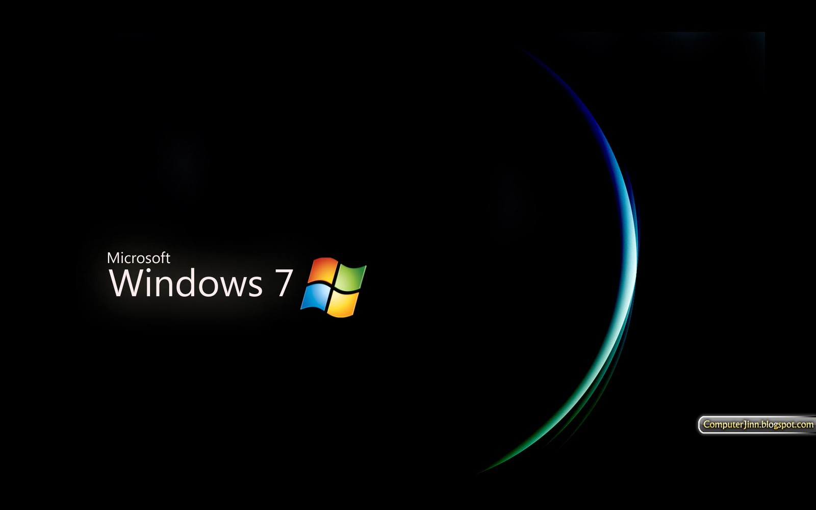 windows 7 default wallpaper black