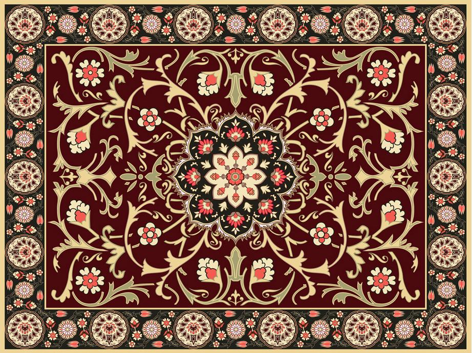 HD European 3d Floor Photo Wallpaper Custom Marble Carpet Pattern