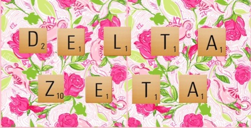 Look At The Delta Zeta Background I Made In Honor Of Lilly Pulitzer D