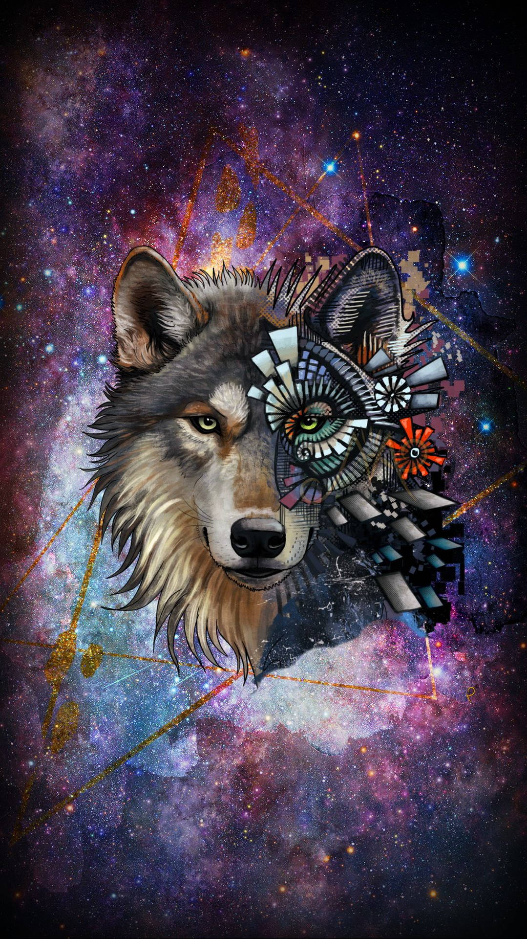 Galaxy Wolf Wallpaper