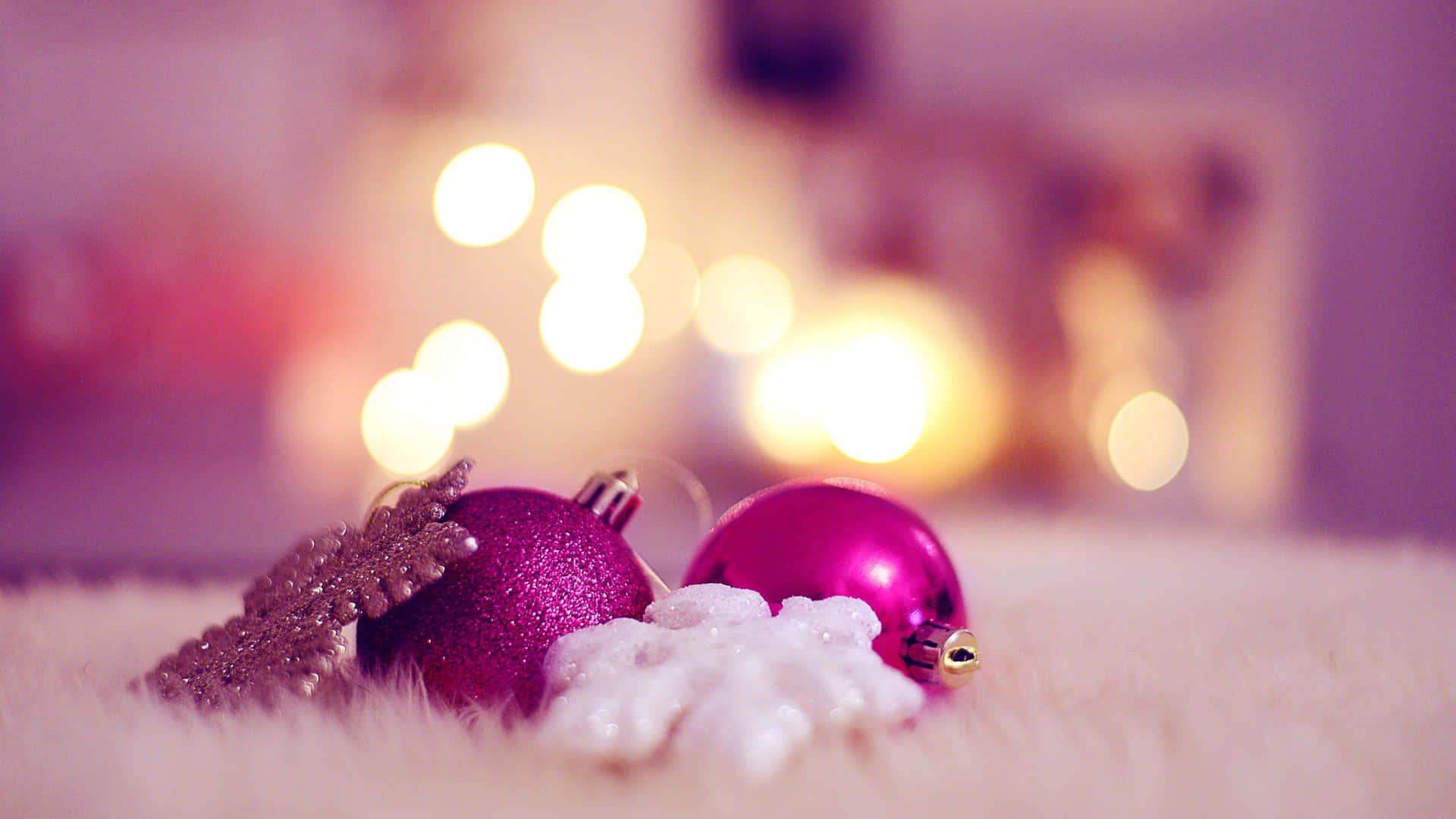 Pink Christmas Wallpaper
