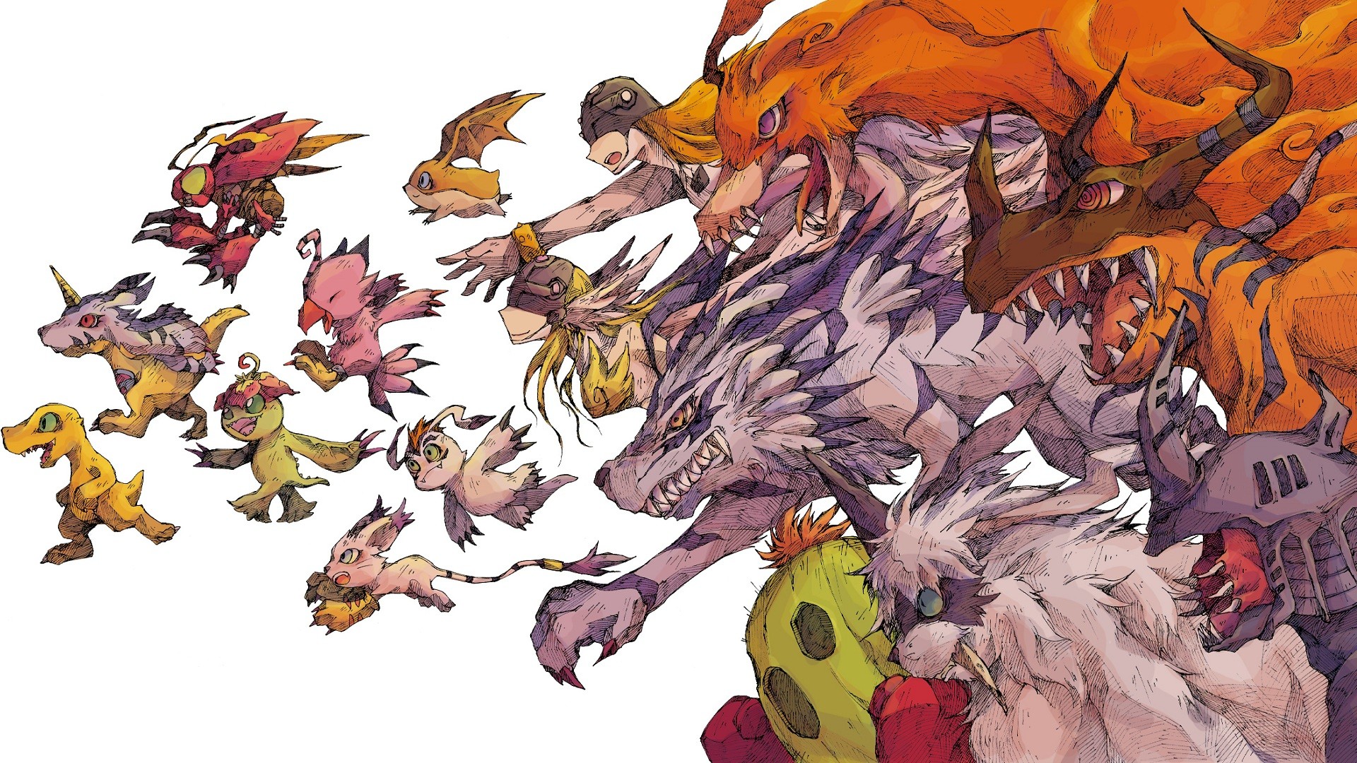 Digimon Drawing Wallpaper