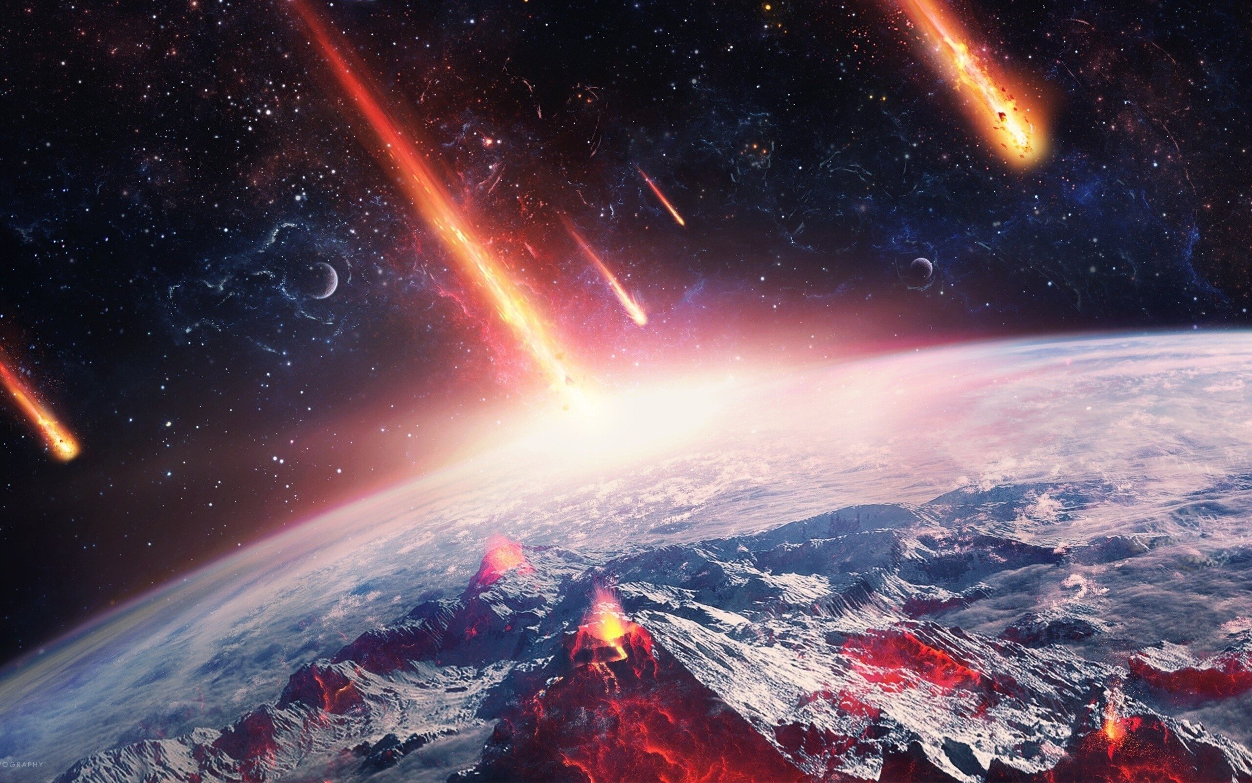 Earth Meteors HD Wallpaper