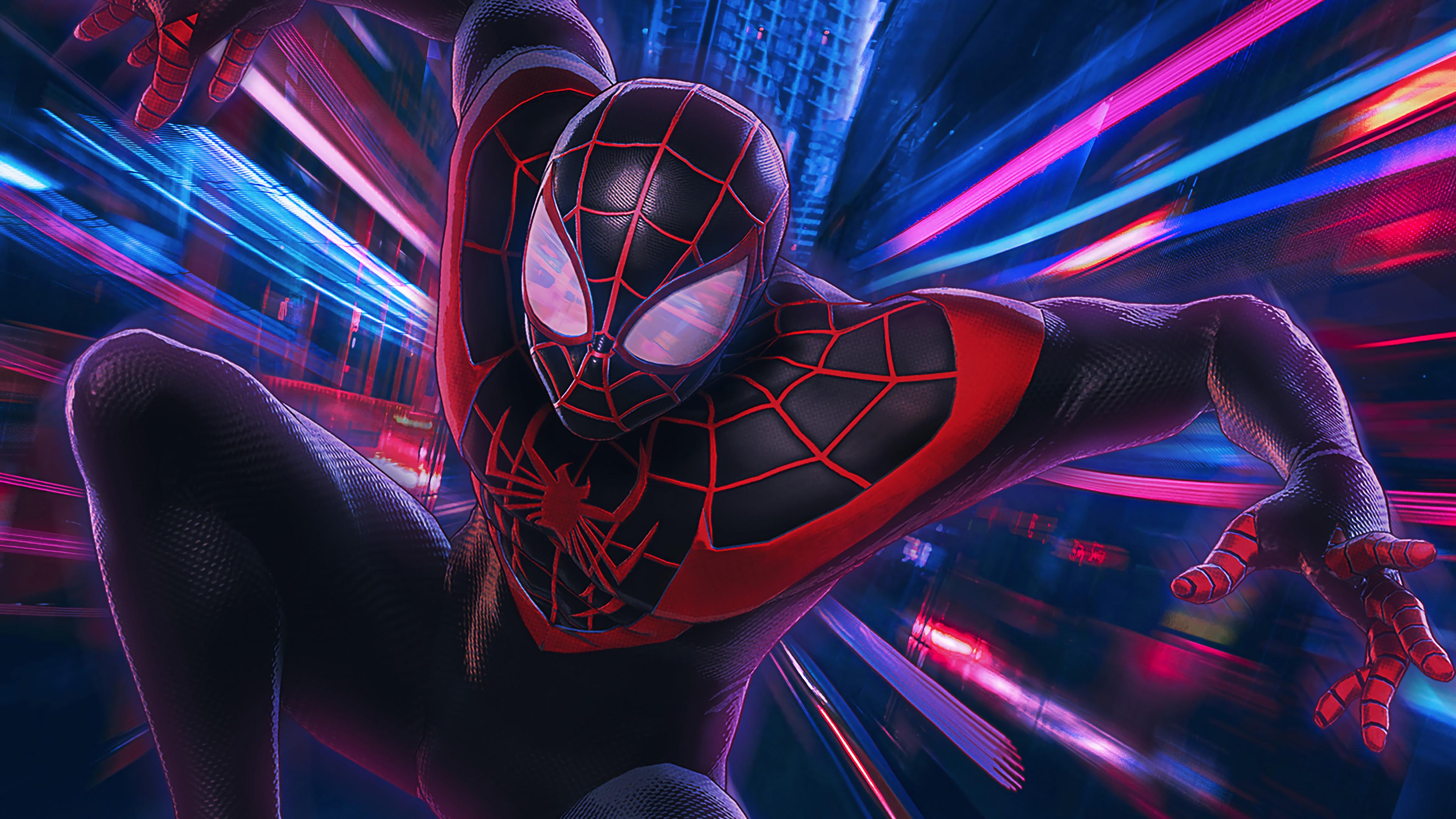 Miles Morales Spider Man HD 4k Wallpaper