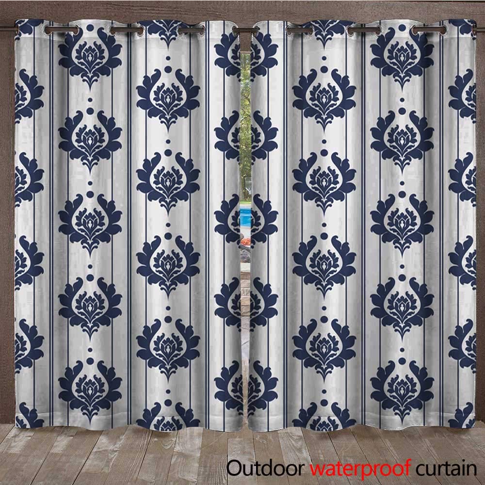 Amazon Blountdecor Porch Curtains Retro Wallpaper Seamless