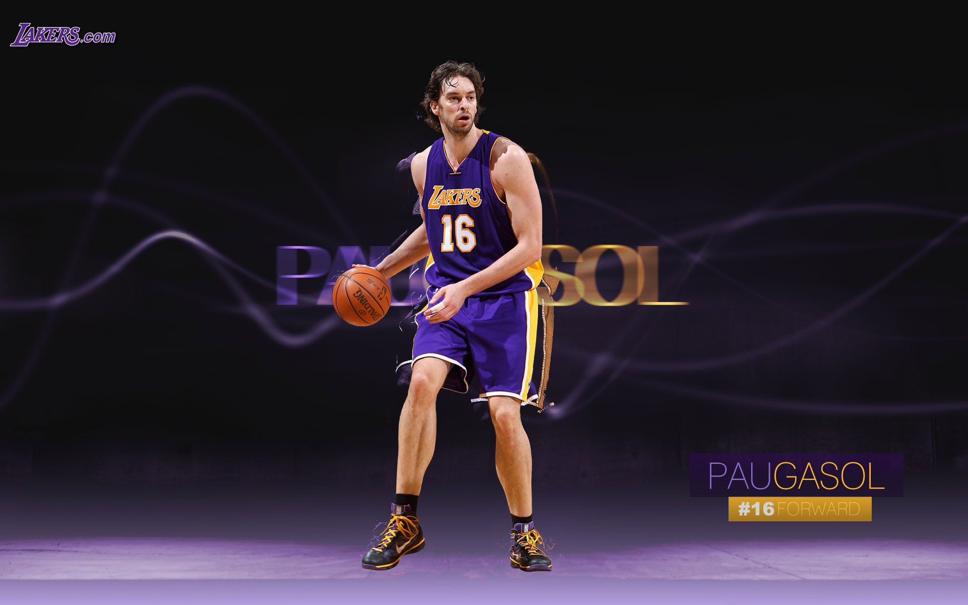 Pau Gasol La Lakers Widescreen Photo