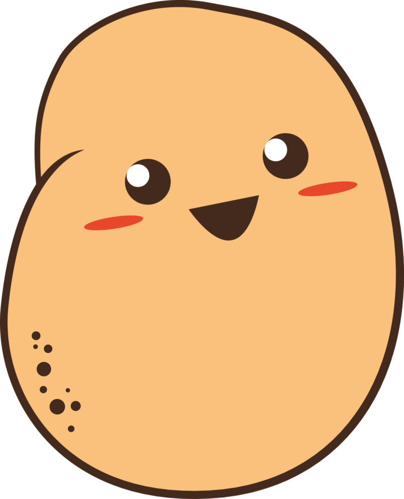 Kawaii Potato by HashtagPony 804x993