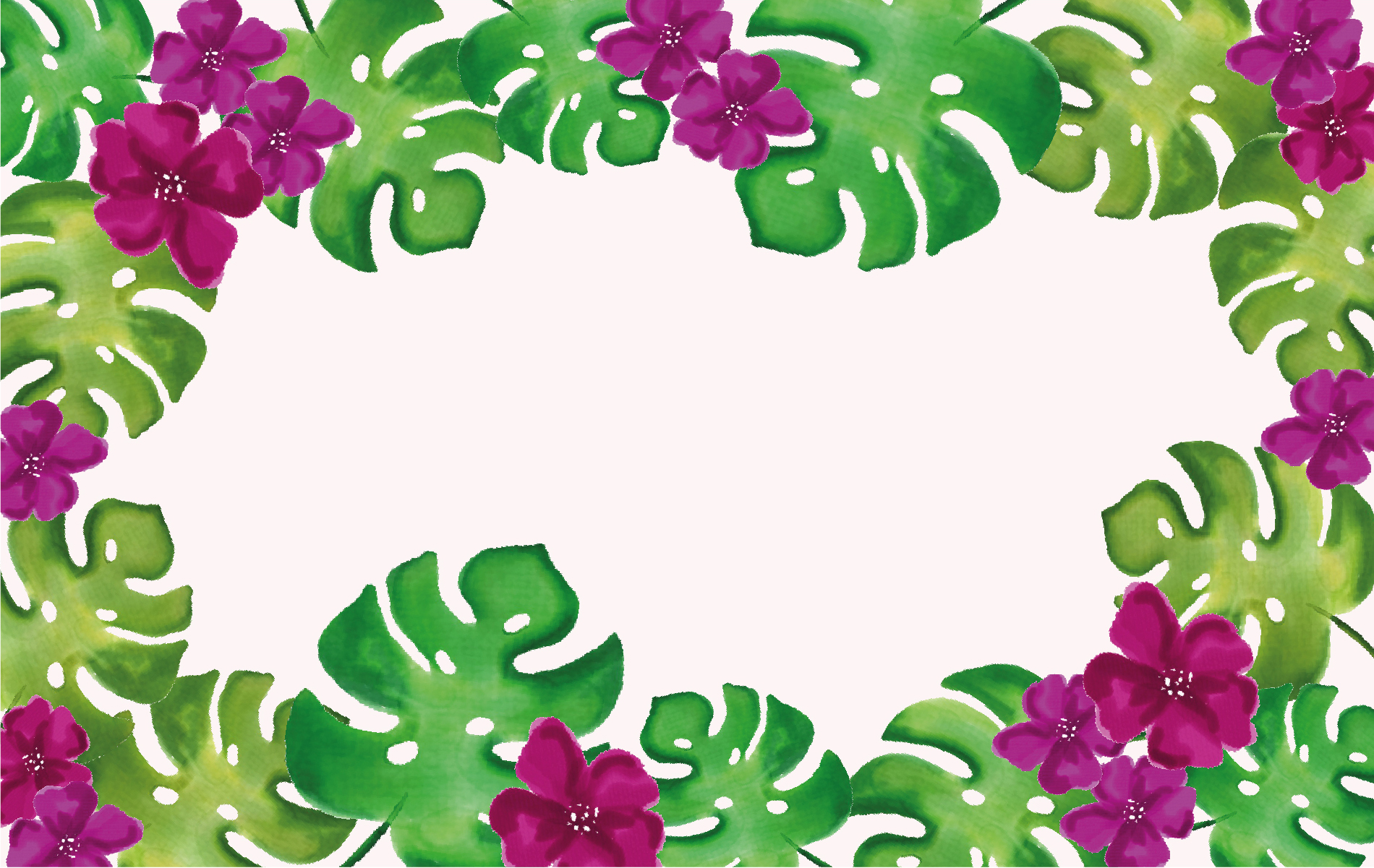 Monstera Leaf Desktop Wallpaper Make And Tell