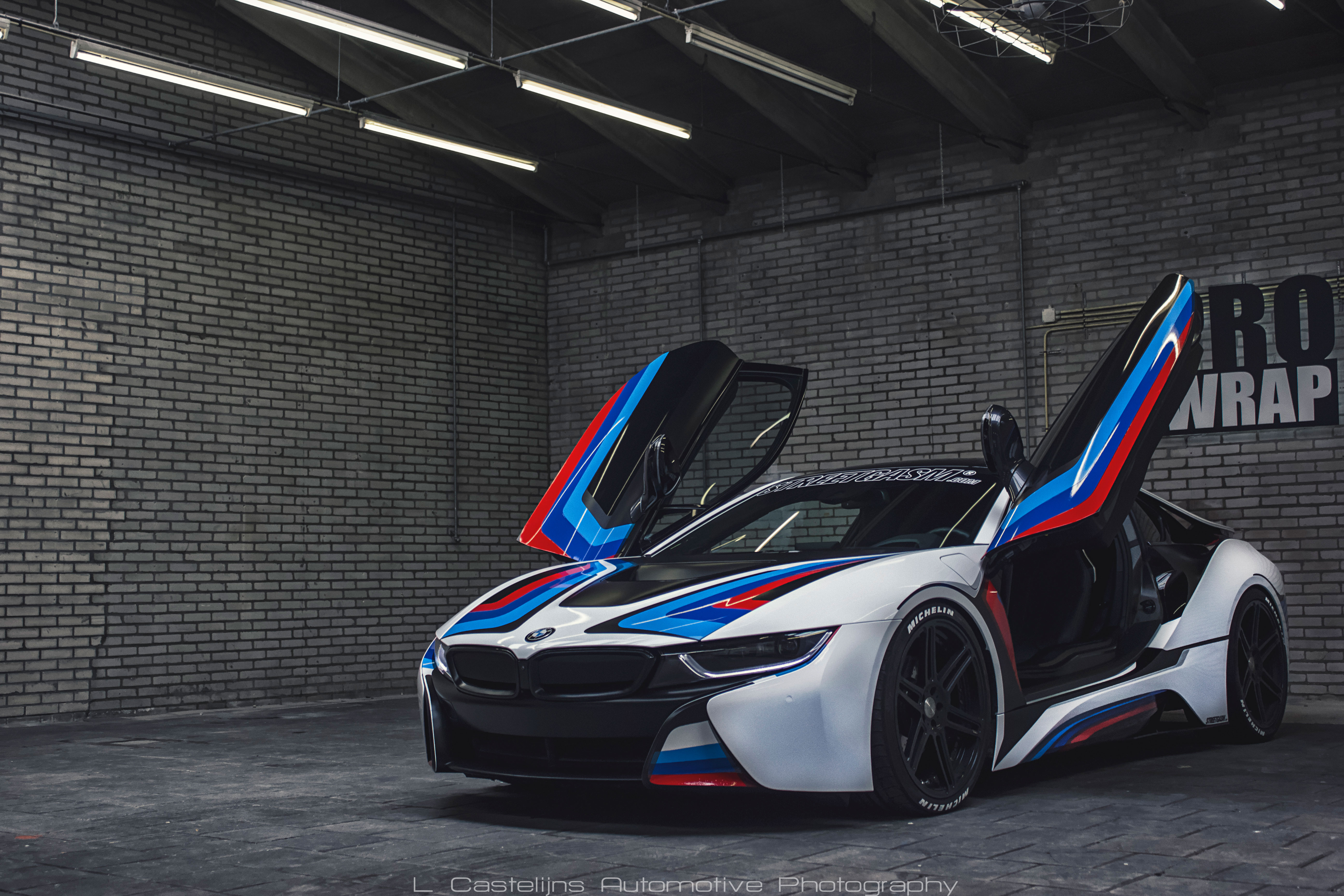 BMW i8 Hybrid Sports Car with M-Sport Livery