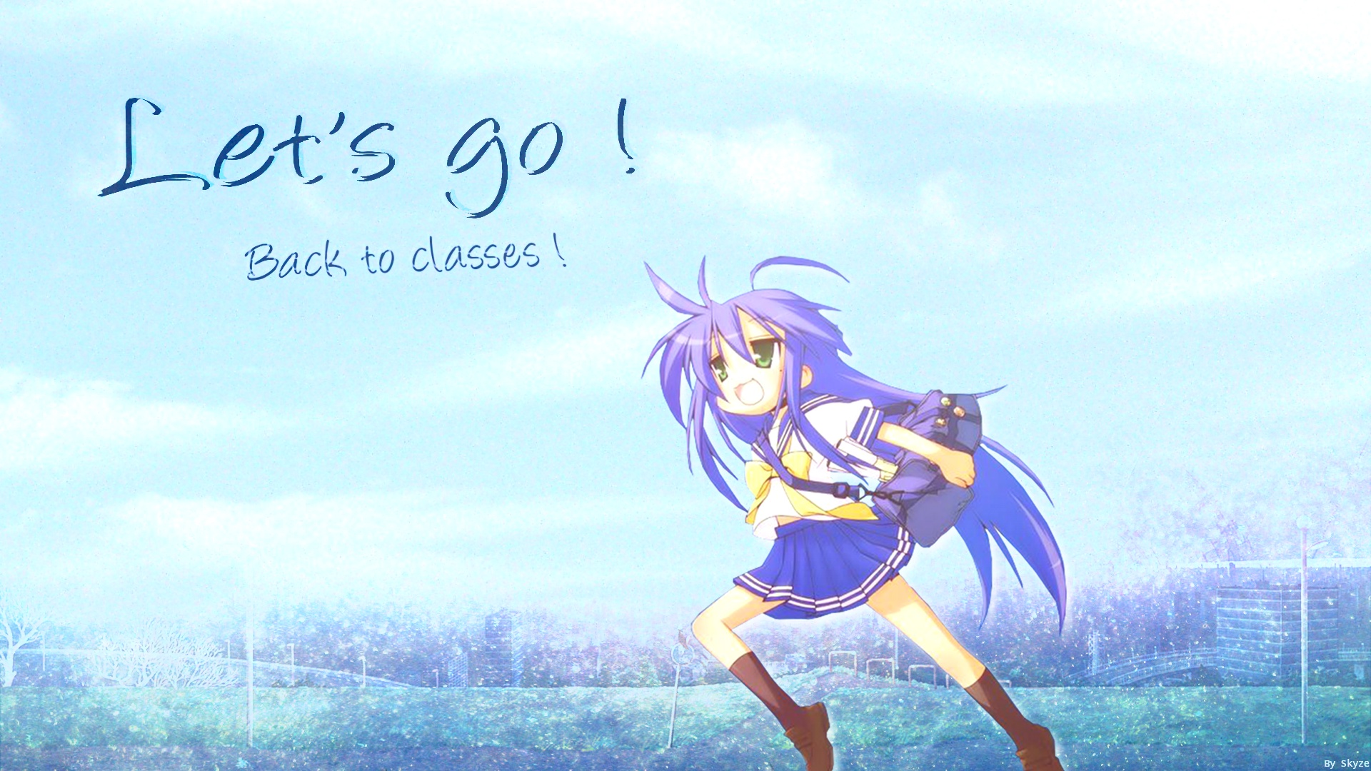 HD Wallpaper Lucky Star Konata Back To Classes By