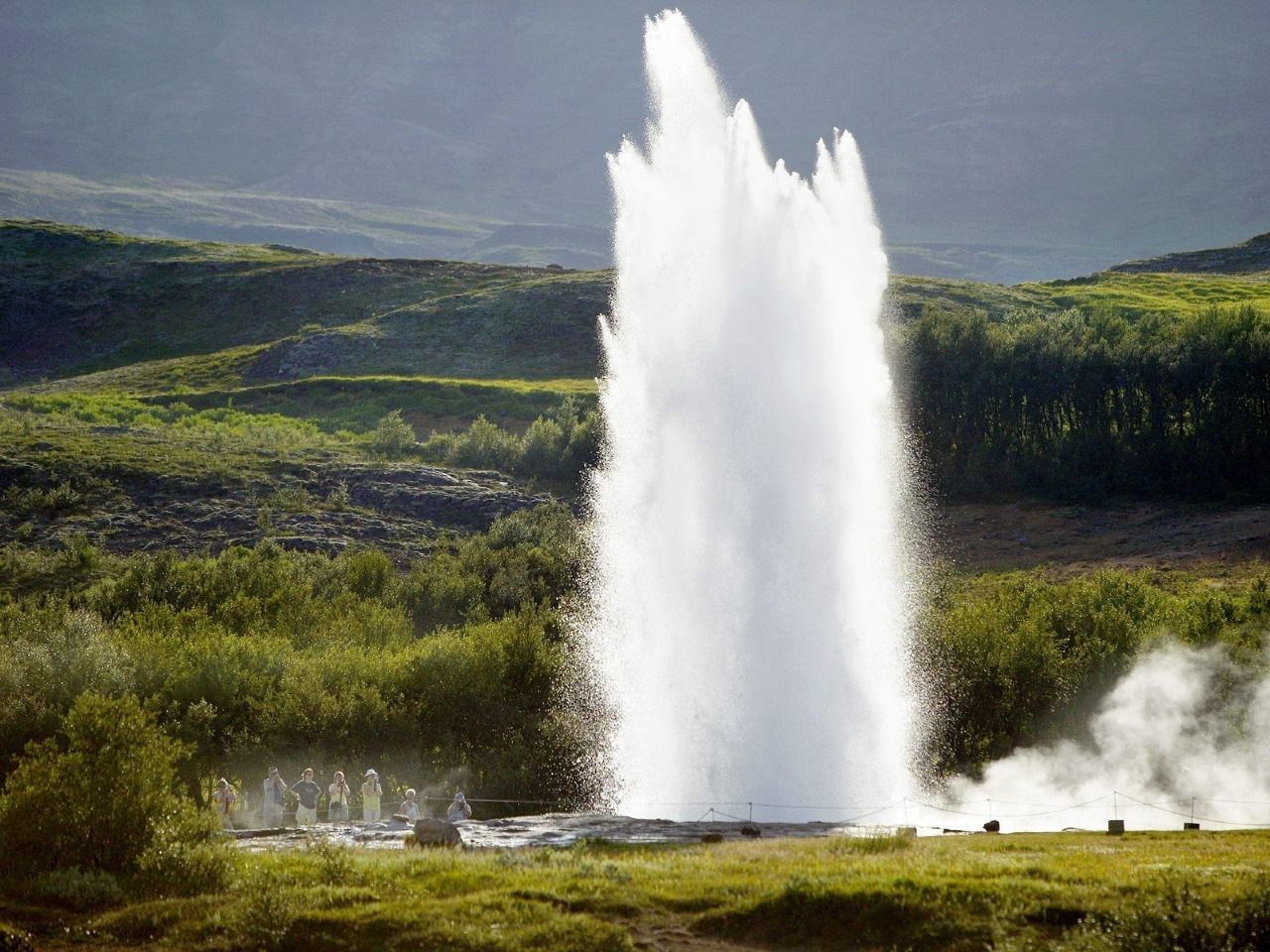 Nature Strokkur Geyser Iceland Picture Nr