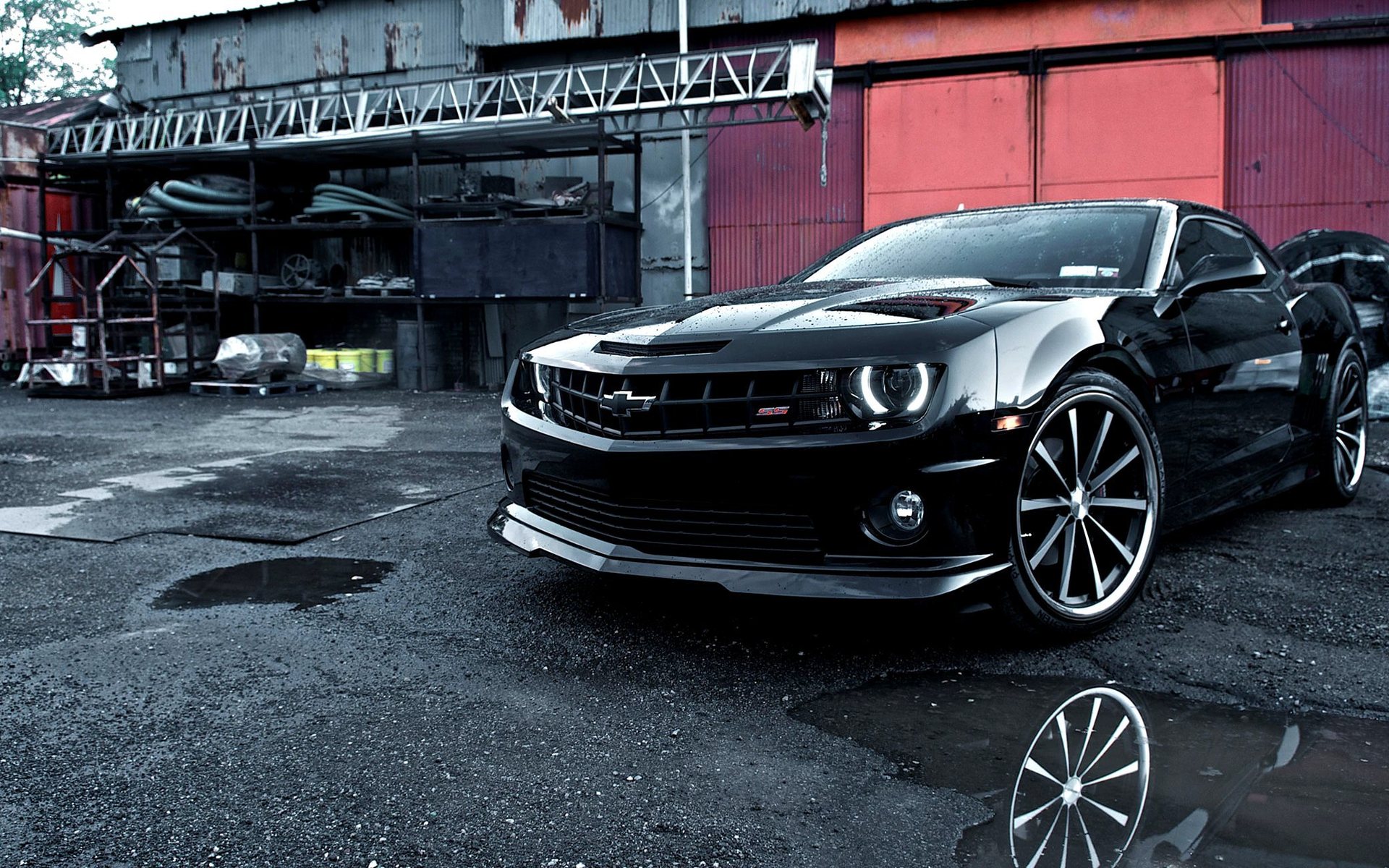 Camaro Wallpaper Black Color With Style Dot