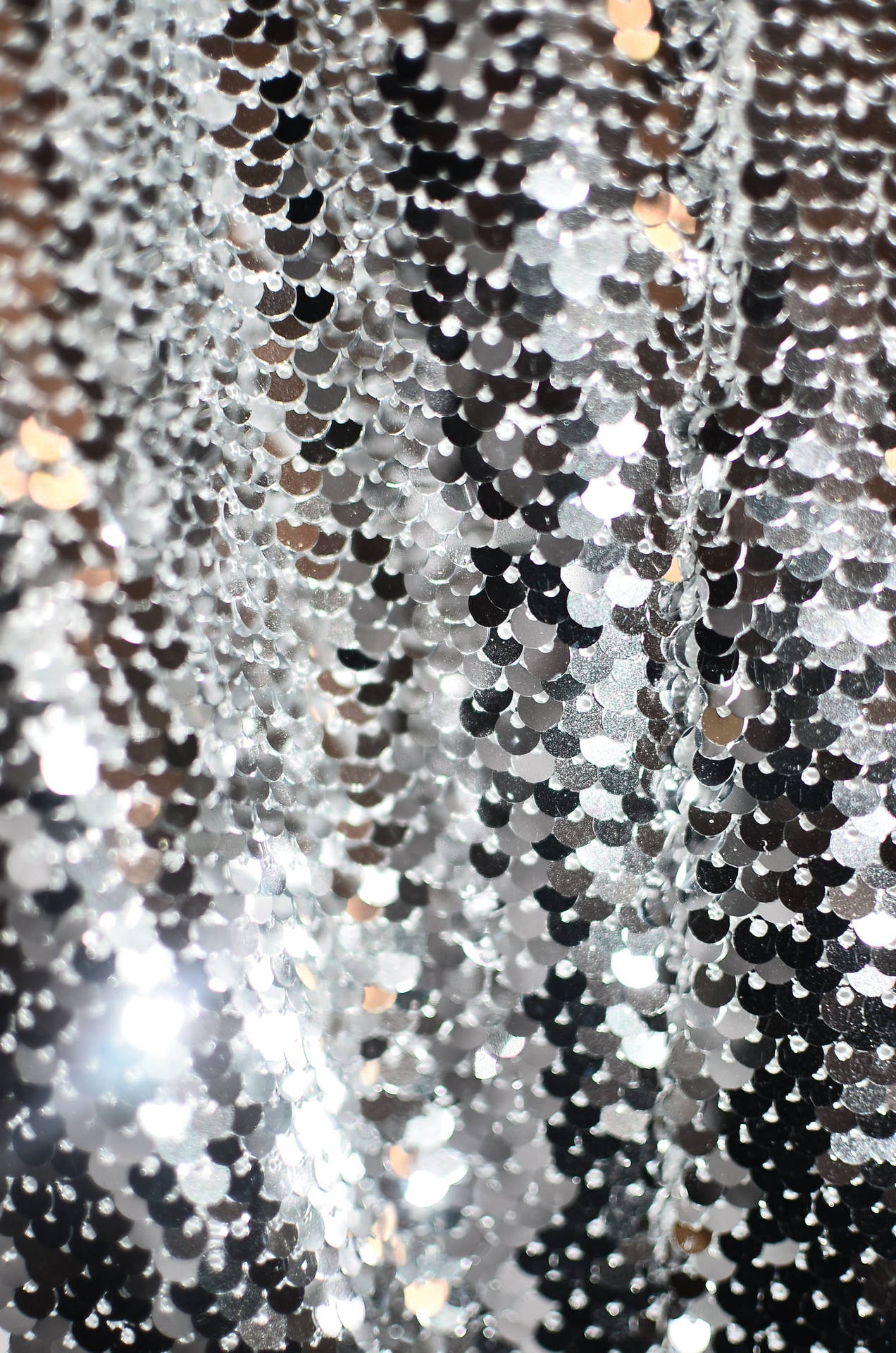 Silver Glitter Wallpaper