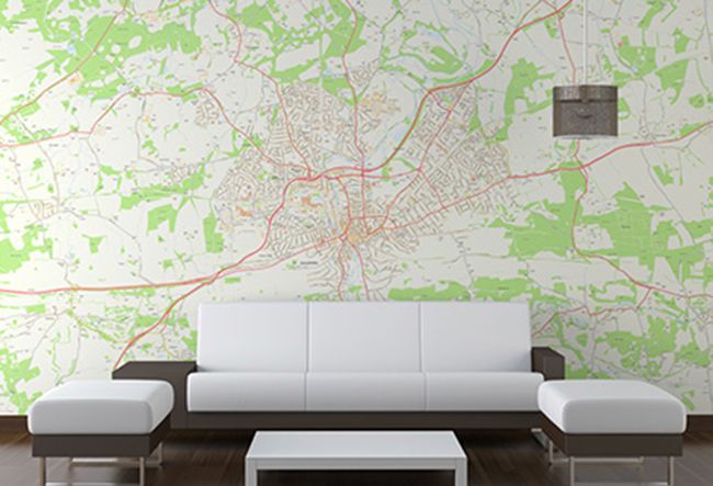 Wallpaper City Map Decor