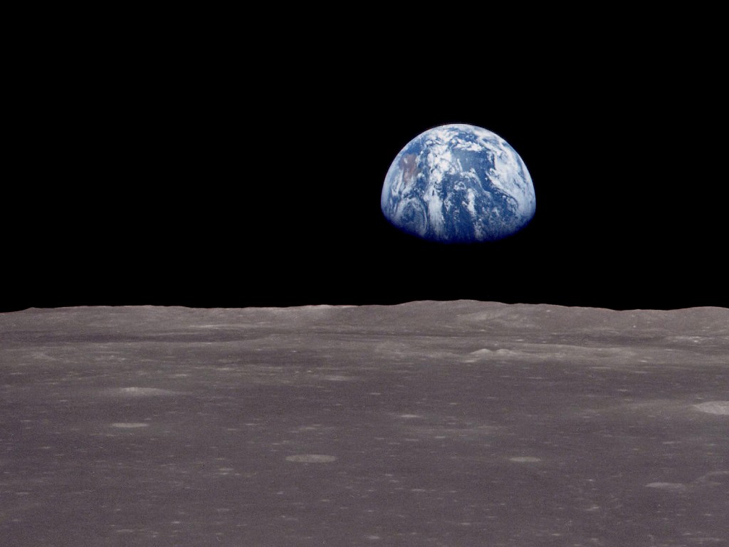 Earth From Apollo The Moon Great