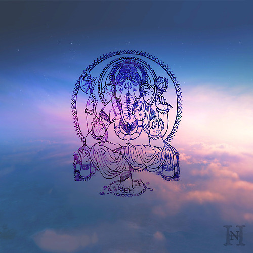 Free download pink blue clouds elephant goodvibes wallpaper cute ...