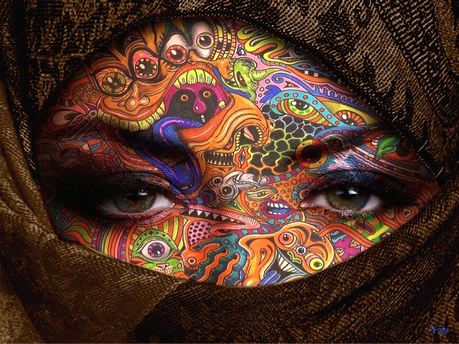 Vvv Inspiration Zentangles Face Art Spirituality Painting
