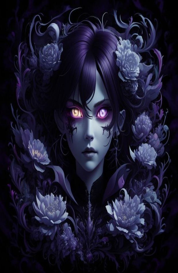 Dark Anime Icons Wallpaper