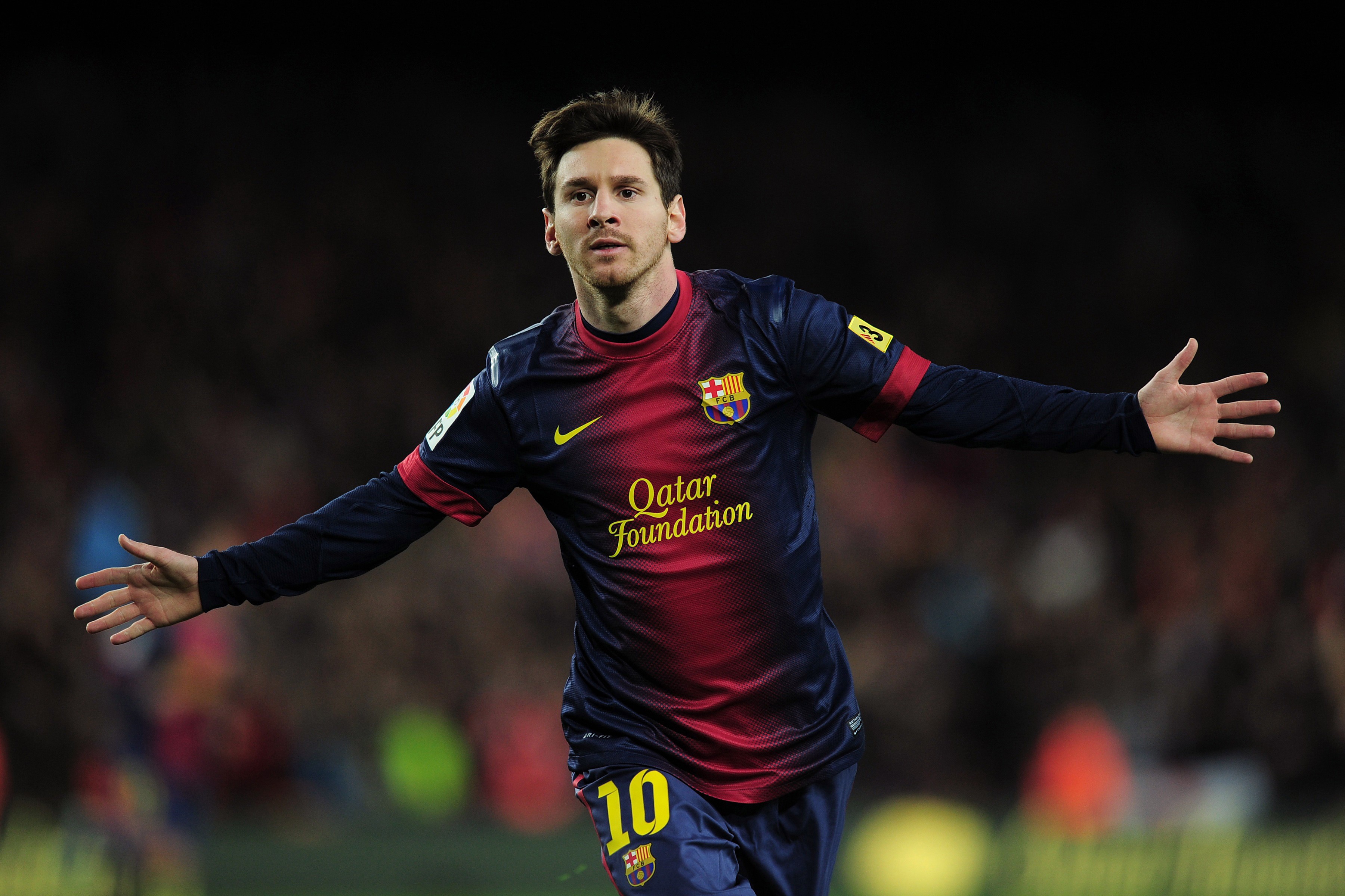 hd wallpaper of lionel messi after a goal 3600x2400