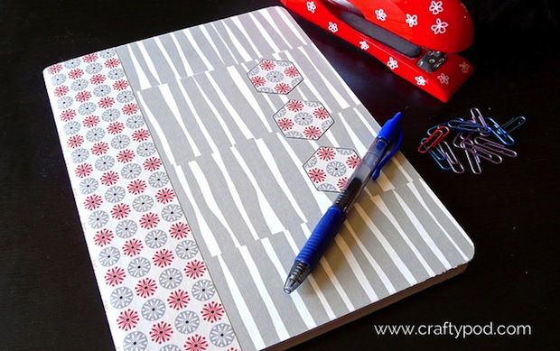 Cover A Position Book With Spoonflower Wallpaper