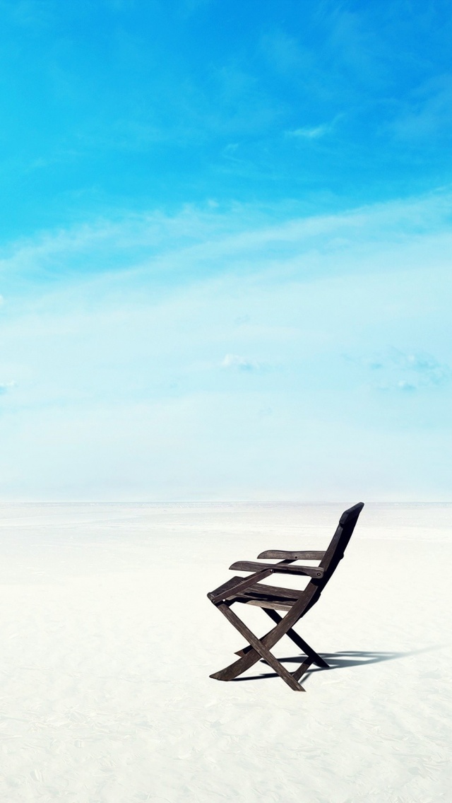 Tropical Beach Chair Relaxation iPhone Wallpaper Ipod HD